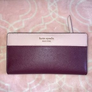 Kate Spade ♠️ Coated Canvas Bifold Wallet
